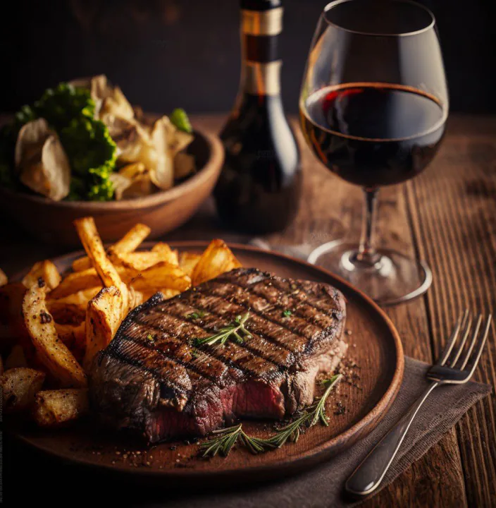Wine & steaks